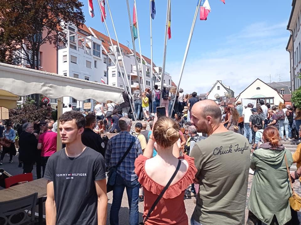 Manifestation à Colmar contre le Pass Sanitaire