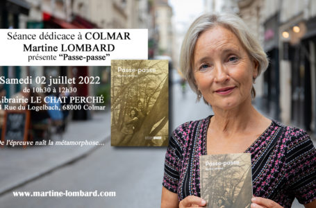 Martine Lombard présentera « Passe-passe » à Colmar le 2 juillet